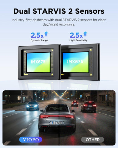 VIOFO A229 Plus 2ch + HK4 + SD card 128gb + Installation