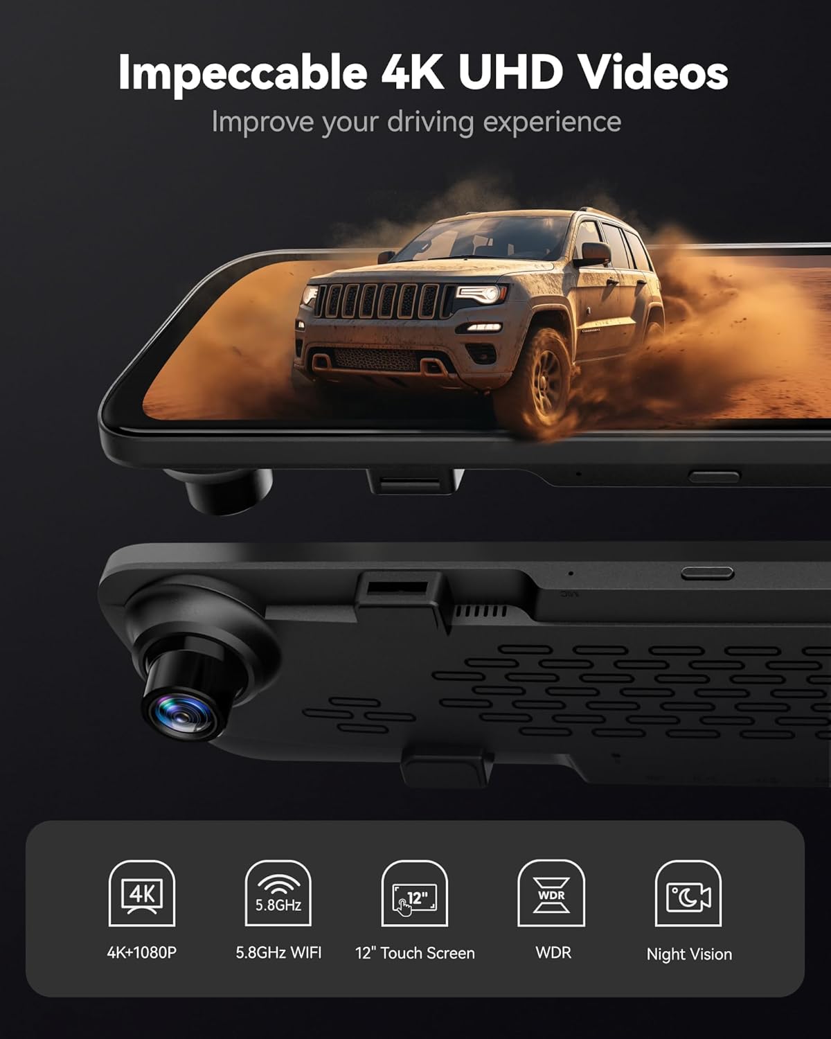 Installation + WOLFBOX G840S + Hardwire Kit - Sedan/Compact