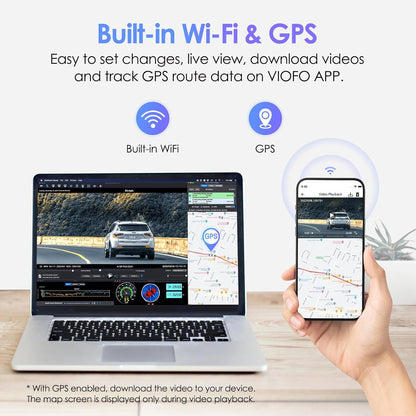 VIOFO A129 Plus Duo 2ch + HK4 + SD card 128gb + Installation