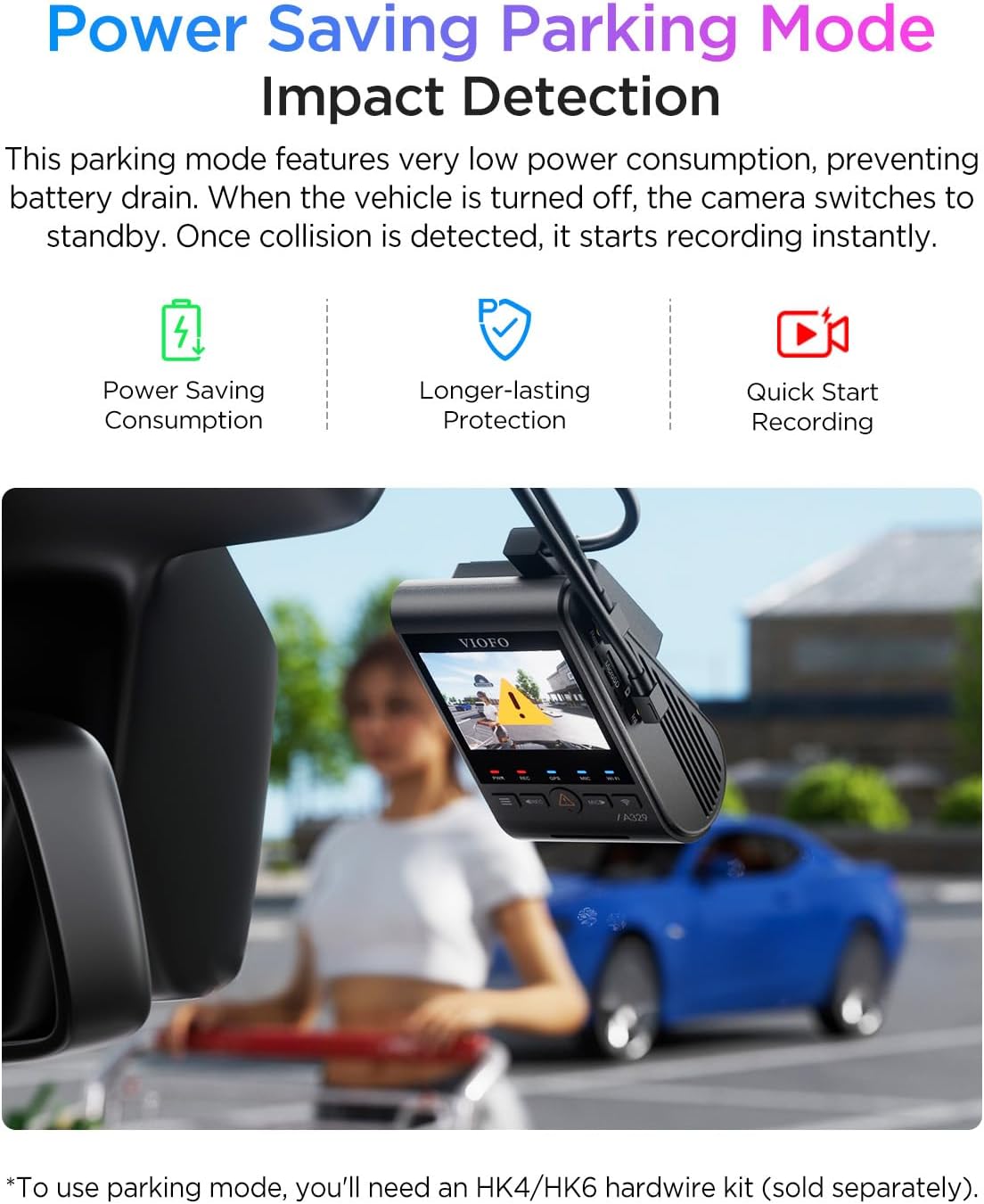 VIOFO A329S 2ch + HK6 + SD card 512gb