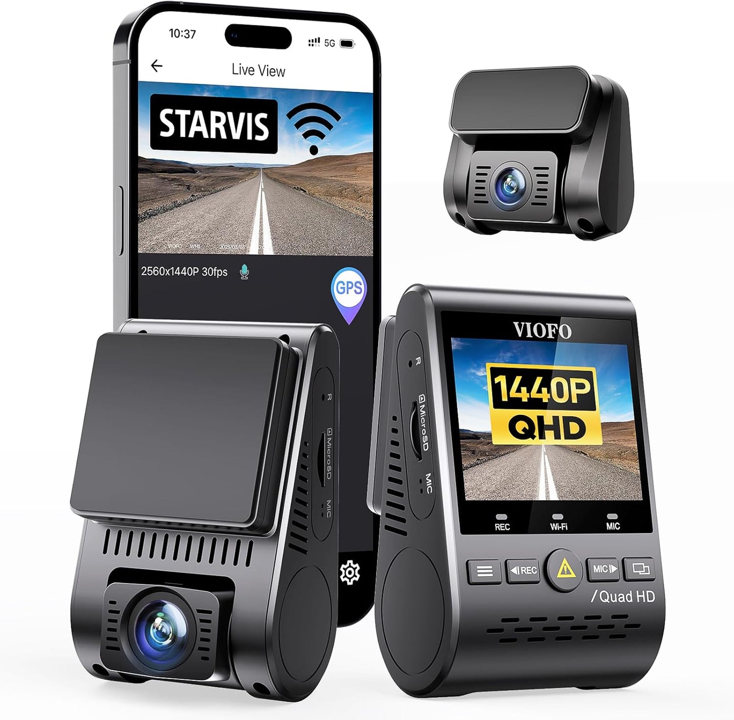 VIOFO A129 Plus Duo 2ch + HK4 + SD card 128gb + Installation