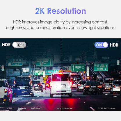 VIOFO A129 Plus Duo 2ch + HK4 + SD card 128gb + Installation