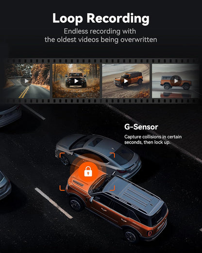 Installation + WOLFBOX G840S + Hardwire Kit - Sedan/Compact