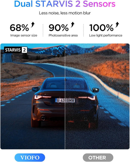 VIOFO A329S 2ch + HK6 + SD card 512gb